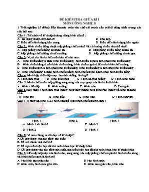 Đề kiểm tra giữa học kì I môn Công nghệ 8